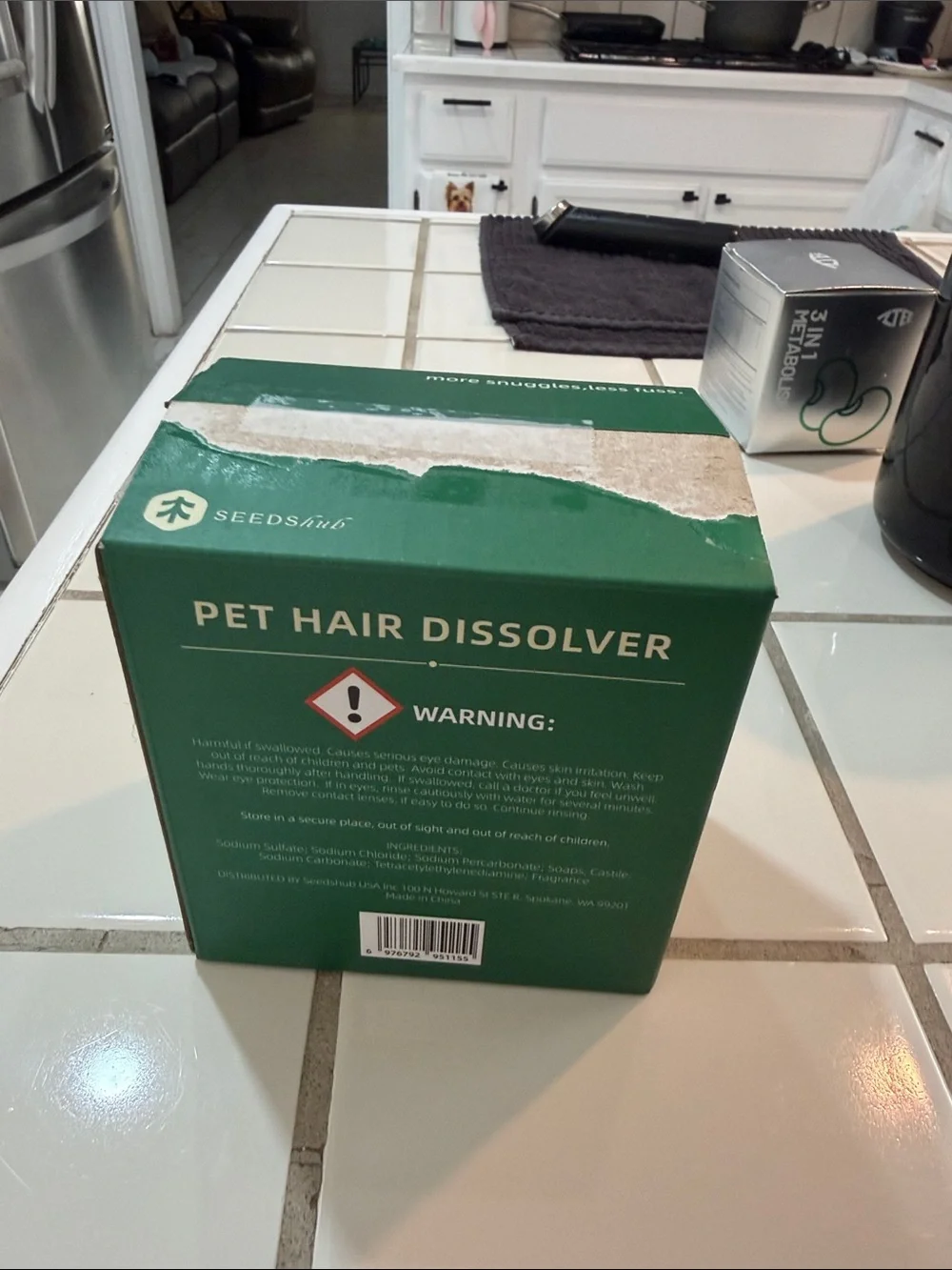 Pet Hair Dissolver for Washing Machines - Green
